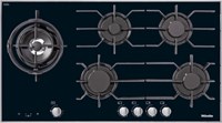 Bếp gas Miele KM 3054-1 -  5 đầu đốt (1 bếp kép) - Thép không gỉ 